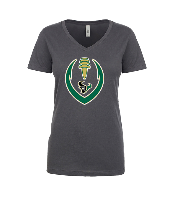 Wesley Chapel Bulls Football Full Football - Womens Vneck