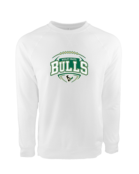 Wesley Chapel Bulls Football Toss 2 - Crewneck Sweatshirt