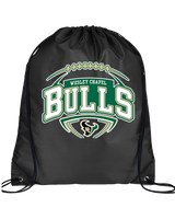 Wesley Chapel Bulls Football Toss 2 - Drawstring Bag