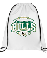 Wesley Chapel Bulls Football Toss 2 - Drawstring Bag