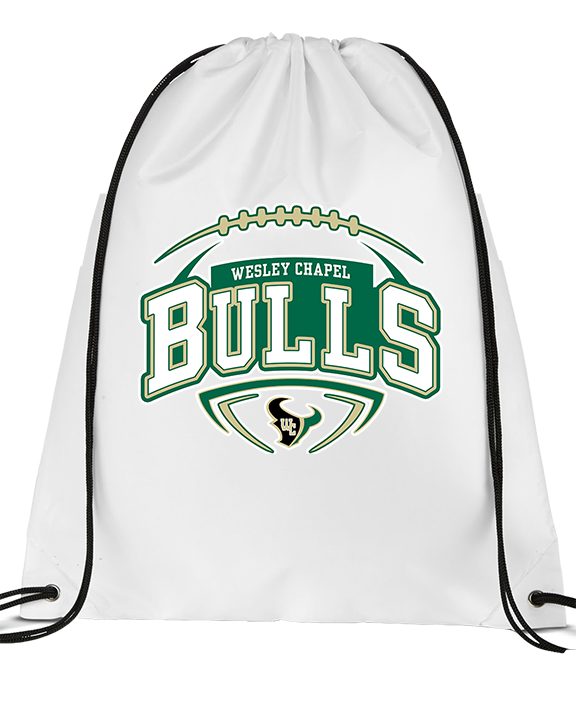 Wesley Chapel Bulls Football Toss 2 - Drawstring Bag