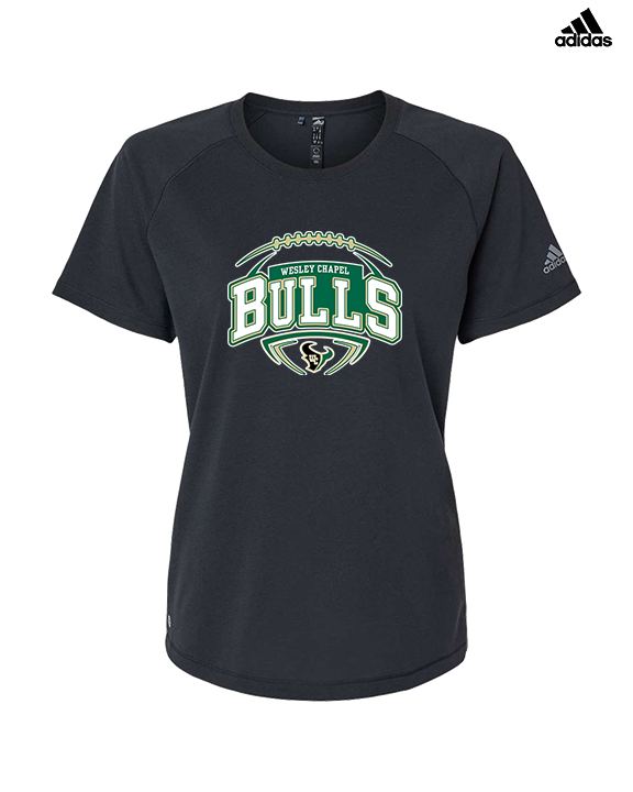 Wesley Chapel Bulls Football Toss 2 - Womens Adidas Performance Shirt