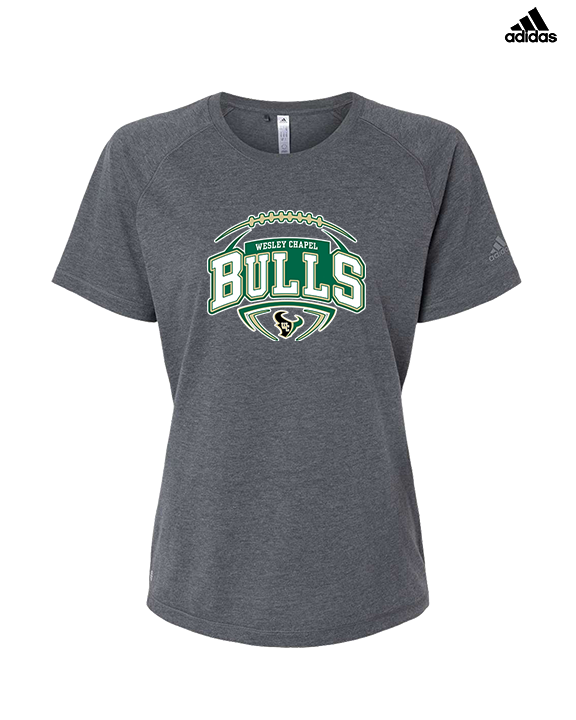 Wesley Chapel Bulls Football Toss 2 - Womens Adidas Performance Shirt