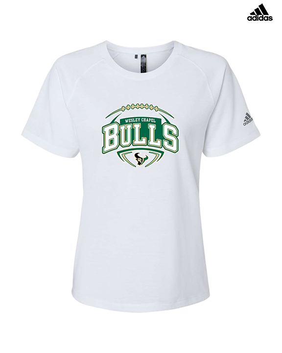 Wesley Chapel Bulls Football Toss 2 - Womens Adidas Performance Shirt