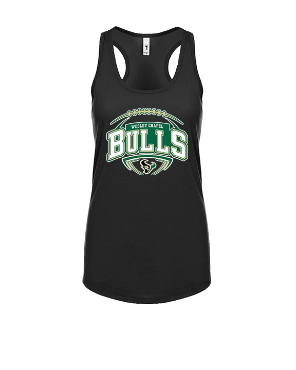Wesley Chapel Bulls Football Toss 2 - Womens Tank Top