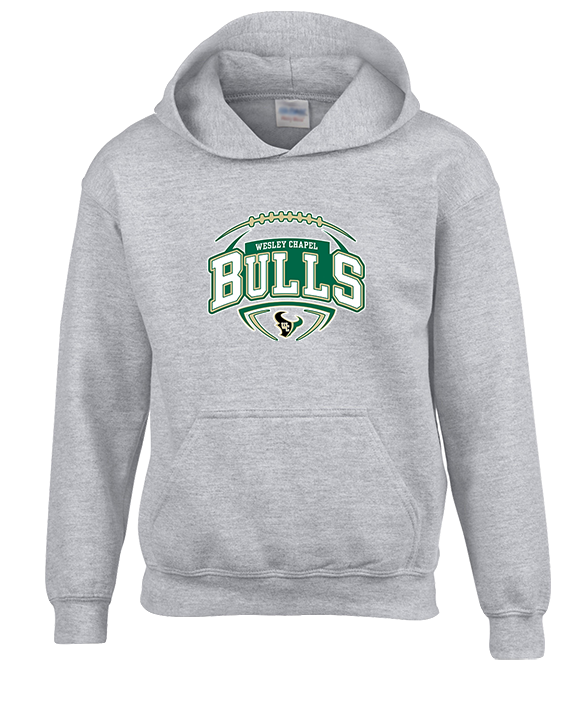 Wesley Chapel Bulls Football Toss 2 - Youth Hoodie