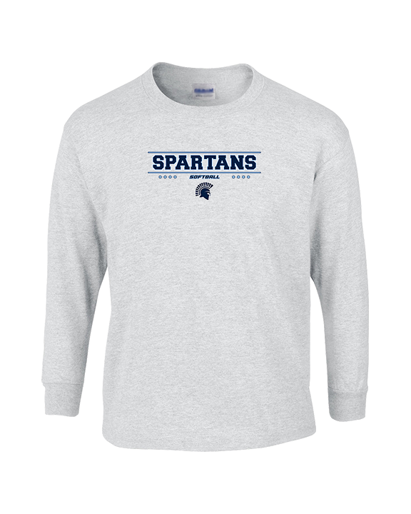 West Bend West HS Softball Border - Cotton Longsleeve