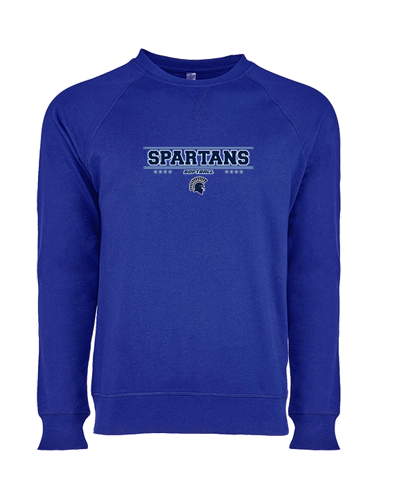 West Bend West HS Softball Border - Crewneck Sweatshirt