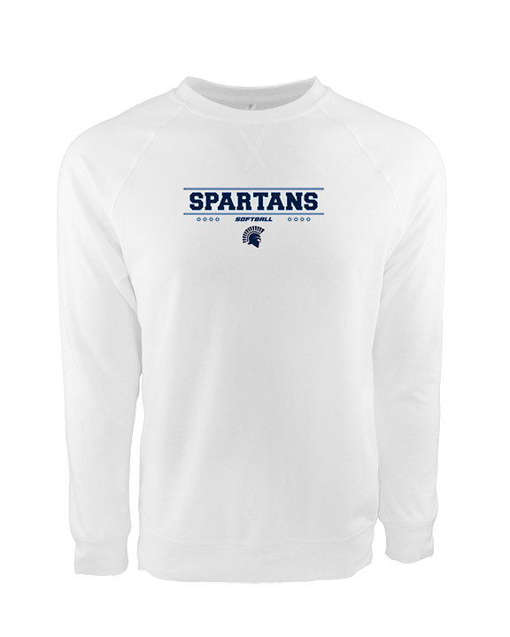 West Bend West HS Softball Border - Crewneck Sweatshirt