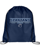 West Bend West HS Softball Border - Drawstring Bag