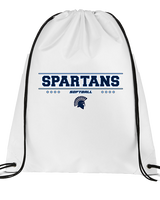West Bend West HS Softball Border - Drawstring Bag