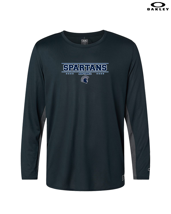 West Bend West HS Softball Border - Mens Oakley Longsleeve