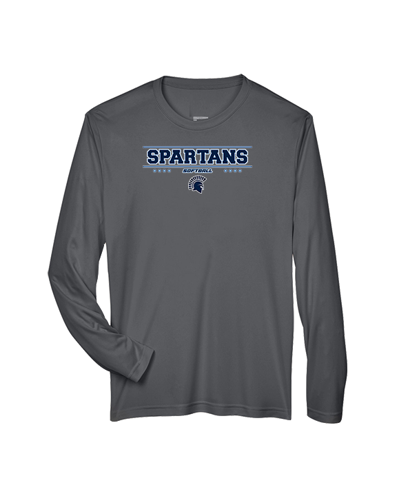 West Bend West HS Softball Border - Performance Longsleeve