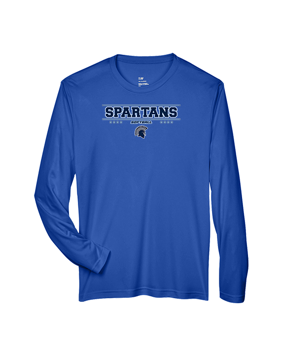 West Bend West HS Softball Border - Performance Longsleeve
