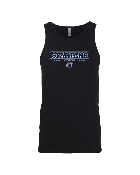 West Bend West HS Softball Border - Tank Top