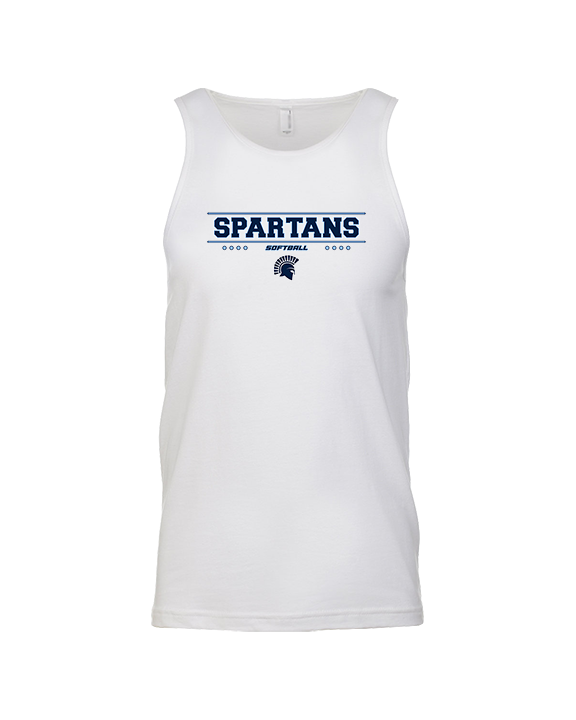 West Bend West HS Softball Border - Tank Top