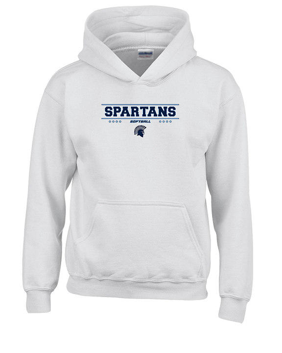 West Bend West HS Softball Border - Youth Hoodie