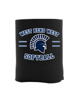 West Bend West HS Softball Curve 2 - Koozie