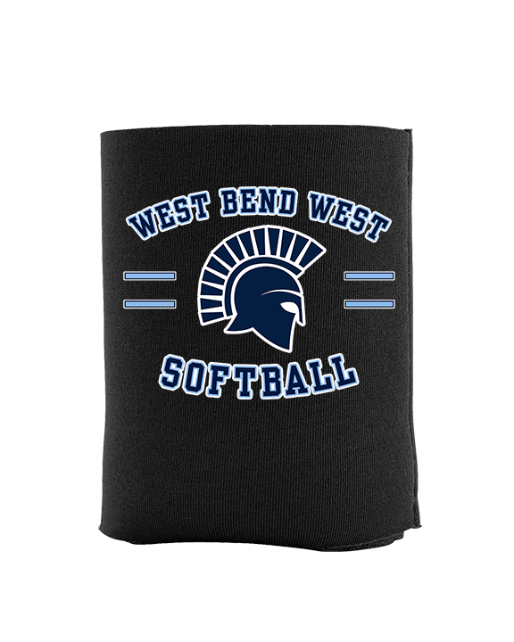 West Bend West HS Softball Curve 2 - Koozie
