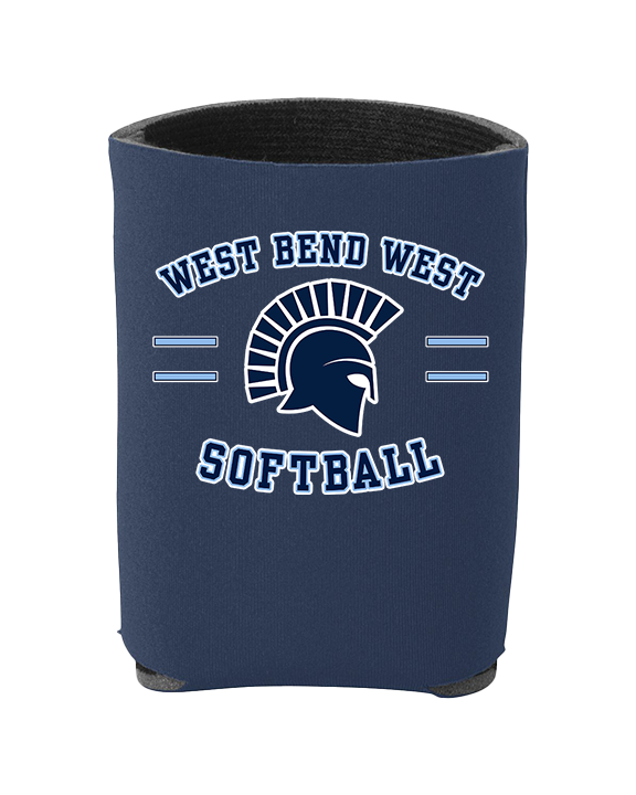 West Bend West HS Softball Curve 2 - Koozie