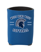 West Bend West HS Softball Curve 2 - Koozie