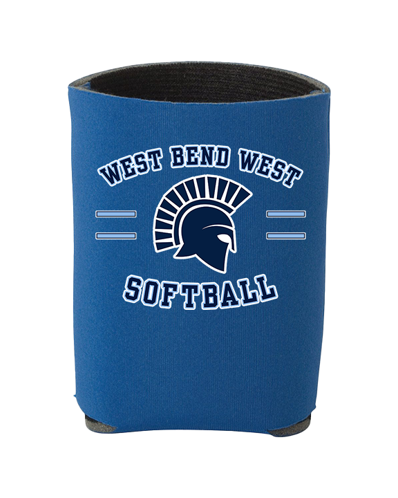 West Bend West HS Softball Curve 2 - Koozie