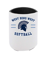 West Bend West HS Softball Curve 2 - Koozie