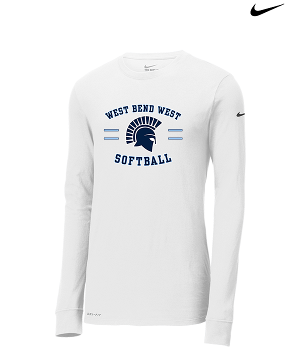 West Bend West HS Softball Curve 2 - Mens Nike Longsleeve