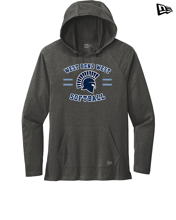 West Bend West HS Softball Curve 2 - New Era Tri-Blend Hoodie