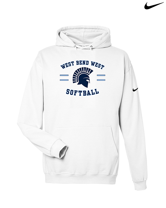 West Bend West HS Softball Curve 2 - Nike Club Fleece Hoodie