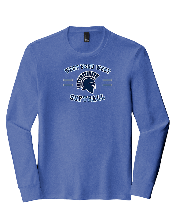 West Bend West HS Softball Curve 2 - Tri-Blend Long Sleeve