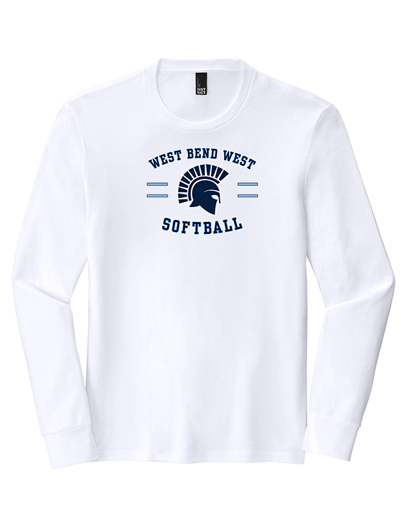 West Bend West HS Softball Curve 2 - Tri-Blend Long Sleeve