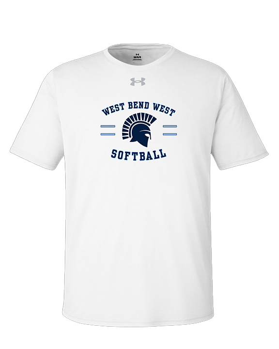 West Bend West HS Softball Curve 2 - Under Armour Mens Team Tech T-Shirt