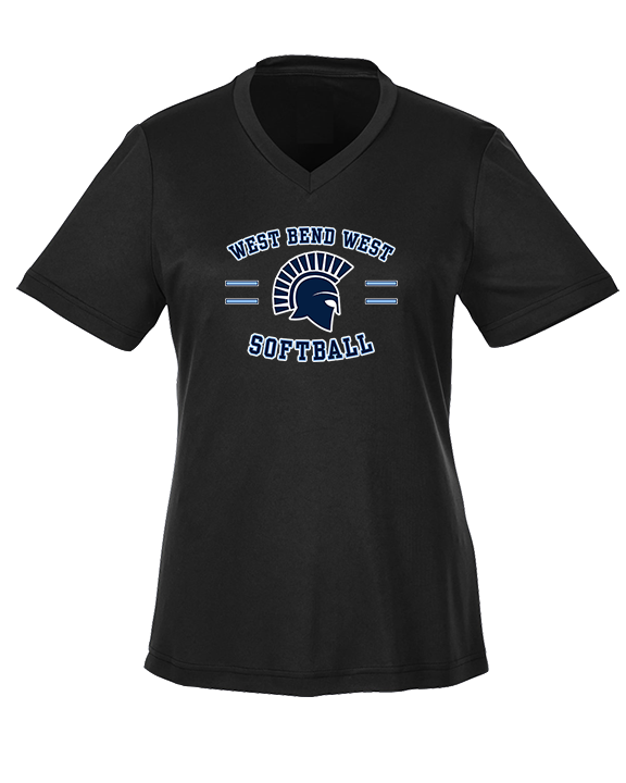 West Bend West HS Softball Curve 2 - Womens Performance Shirt
