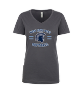 West Bend West HS Softball Curve 2 - Womens Vneck