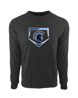 West Bend West HS Softball Plate - Crewneck Sweatshirt