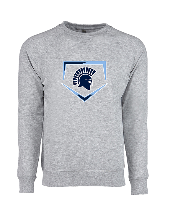 West Bend West HS Softball Plate - Crewneck Sweatshirt