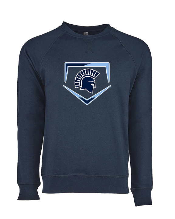 West Bend West HS Softball Plate - Crewneck Sweatshirt