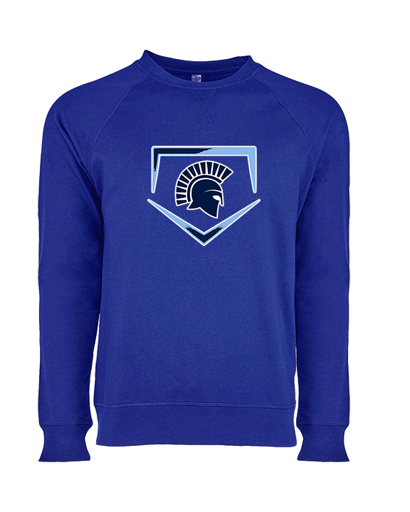 West Bend West HS Softball Plate - Crewneck Sweatshirt