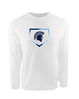 West Bend West HS Softball Plate - Crewneck Sweatshirt
