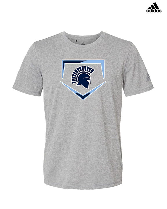 West Bend West HS Softball Plate - Mens Adidas Performance Shirt
