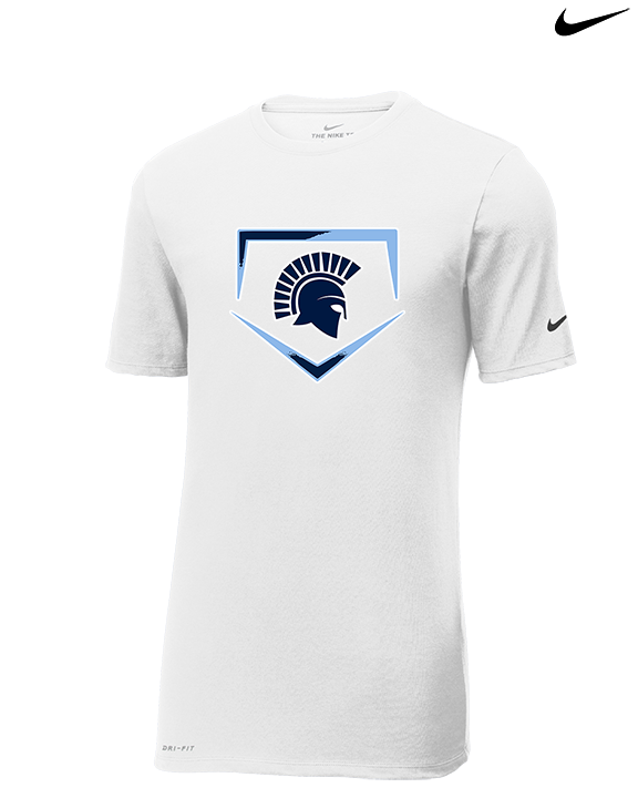 West Bend West HS Softball Plate - Mens Nike Cotton Poly Tee