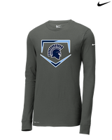 West Bend West HS Softball Plate - Mens Nike Longsleeve