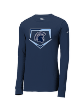 West Bend West HS Softball Plate - Mens Nike Longsleeve