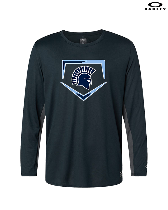 West Bend West HS Softball Plate - Mens Oakley Longsleeve