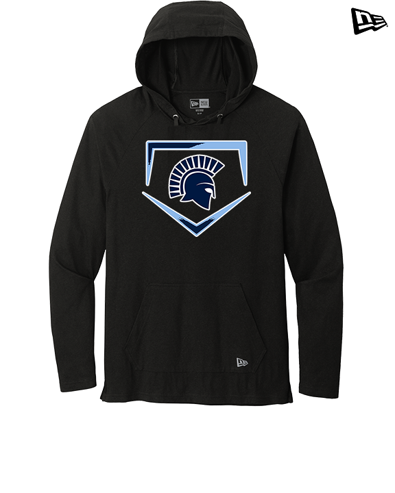 West Bend West HS Softball Plate - New Era Tri-Blend Hoodie