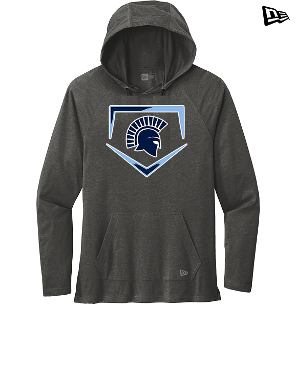 West Bend West HS Softball Plate - New Era Tri-Blend Hoodie