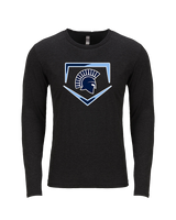 West Bend West HS Softball Plate - Tri-Blend Long Sleeve