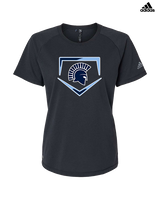 West Bend West HS Softball Plate - Womens Adidas Performance Shirt