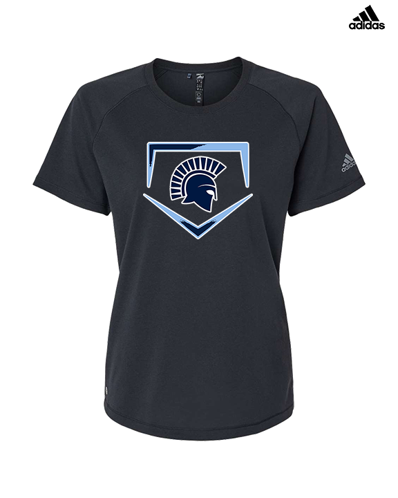 West Bend West HS Softball Plate - Womens Adidas Performance Shirt